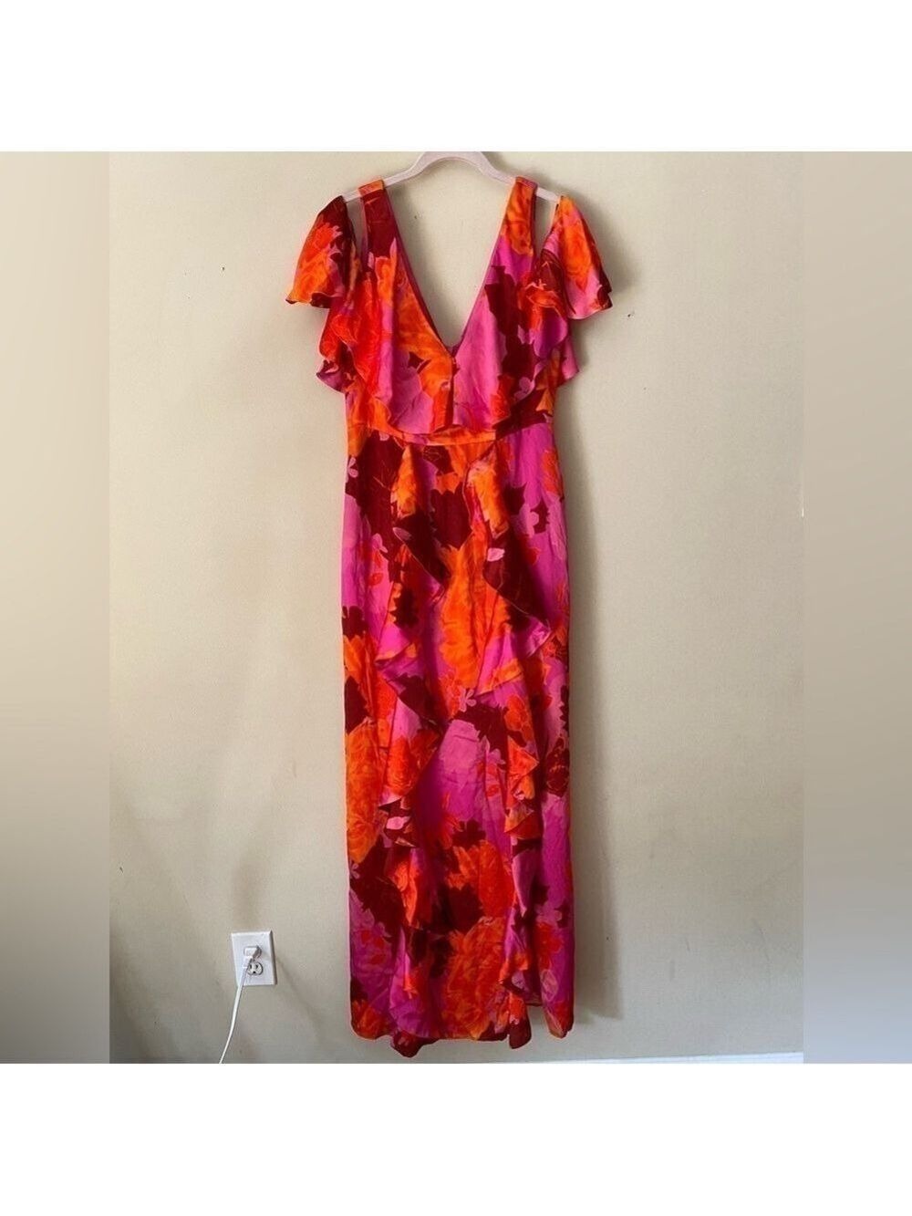 Flor Et Al Floral Silk Dress 8